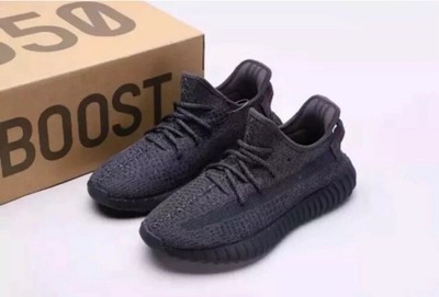 2019 Adidas Yeezy Boost 350 v2 Black Static Non-Reflective FU9006 New Size 11