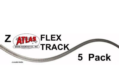 Atlas 2810 Z Scale (1:220) Super Flex Track (24'' Long) 5-Pack NEW