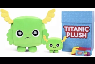 *NO CODE* Pet Simulator X Titanic Lucki Plush Big Games PLUSHES & Drawstring Bag