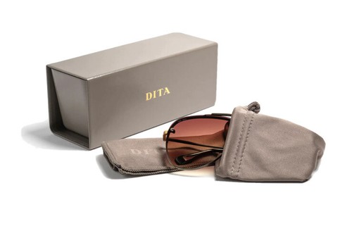 Pre-owned Dita Mach Five Drx 2087-h Black Iron Grey Gradient Lens Men Sunglasses Authentic In Gray