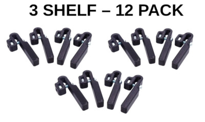 IKEA Detolf Shelf Clips - Add Shelves / Change Shelf Height (4-24 pack)