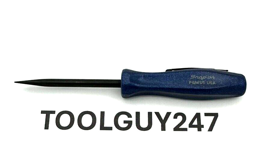 SNAP ON TOOLS  POWER BLUE  5" Length Straight Mini Pocket Prybar PBMS5 MB NEW