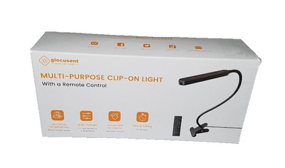 Black Clip On Light Remote 5W Multi-Purpose 38 LEDs Eye Caring Reading Lamp New