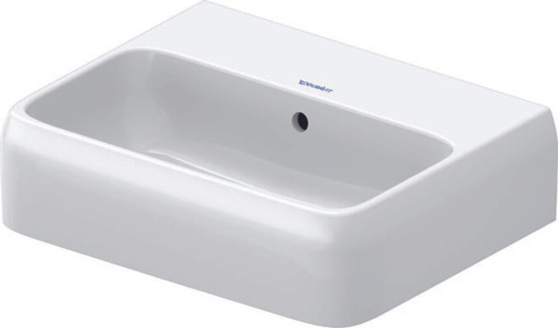 Lavabo Duravit Qatego, 450 X 350 Mm, Fond Ã©MaillÃ©, Avec Trop-Plein,