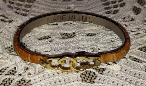 OLD GUCCI Lizard Leather Bracelet グッチ OLD GUCCI Lizard Leather Bracelet グッチ