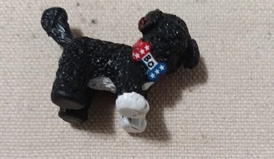 Obama Miniature Dog 1'' Toy Figurine ''Bo''  Plastic 