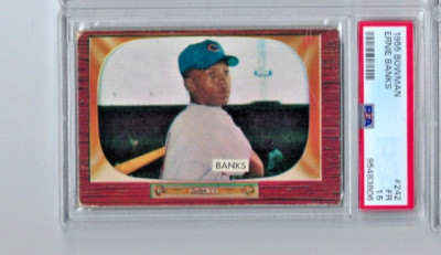 1955 Bowman #242 Ernie Banks HOF Chicago Cubs PSA Fair 1.5 (JBC1058)
