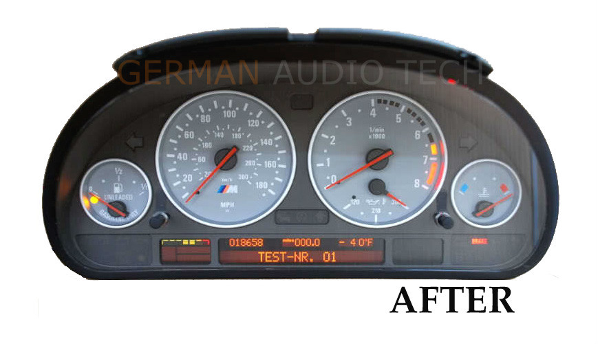 PIXEL REPAIR SERVICE for BMW E38 E39 E53 X5 M M5 INSTRUMENT SPEEDOMETER