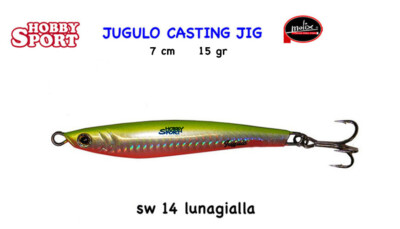 MOLIX JUGULO CASTING 15 GR  SW 14 LUNAGIALLA SPINNING MARE LAGO FIUME