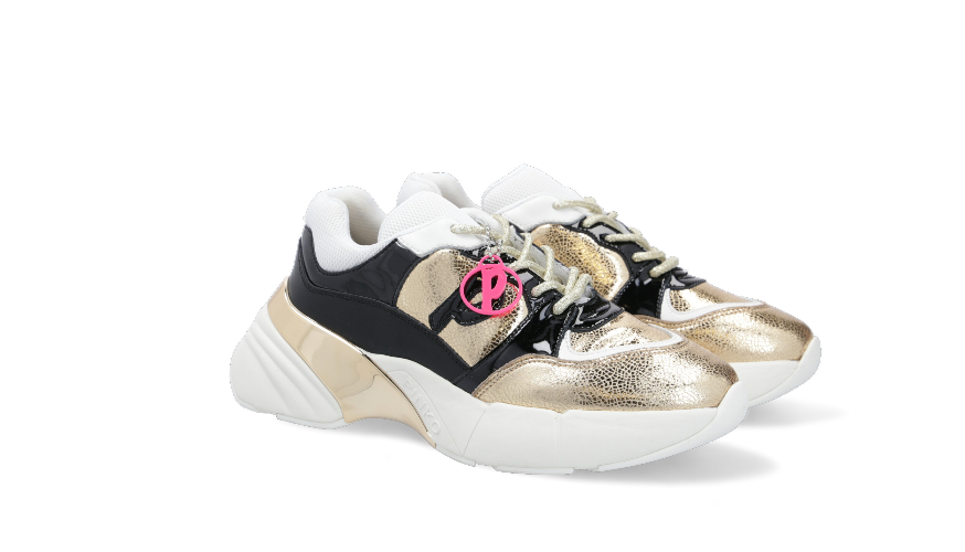 スニーカー PINKO Woman Sneakers Multicolor SS0055P074 K26 Laminated chunky sneakers with logo
