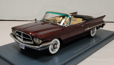 Neo Scale Models 1:43 1960 Chrysler 300F Convertible Bordeaux/Tan STRIKING RARE!