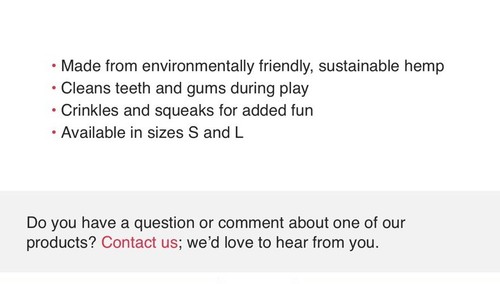 Kong Hemp Friends Bunny, Large, Green