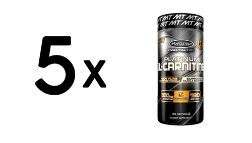 (900 g, 139,42 EUR/1Kg) 5 x (Muscletech Essential Series Platinum 100% L-Carnit