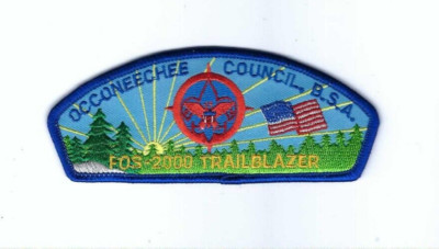 Boy Scout Patch Occoneechee Counci 2000 FOS CSP Trailblazer