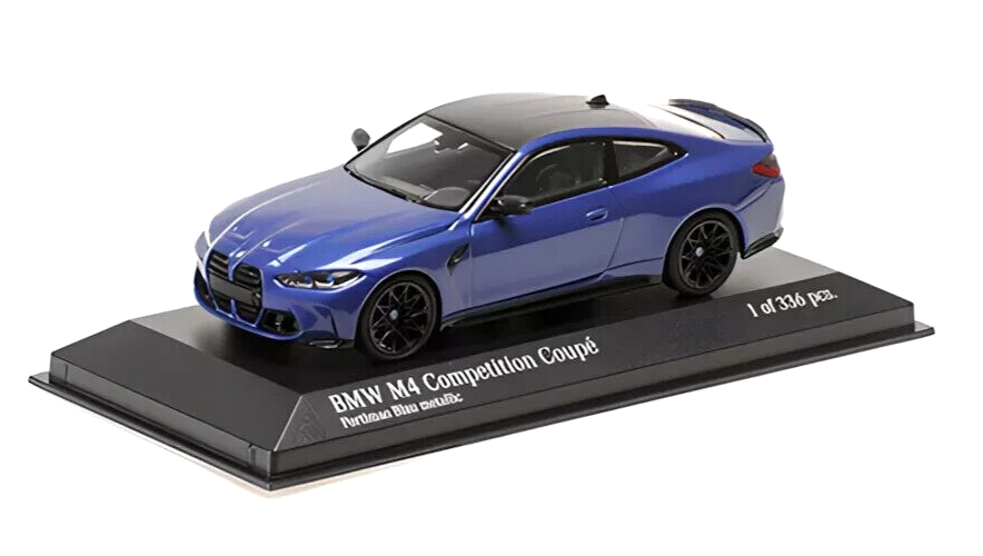 1/43 BMW M4 (G82) 2020 Blue Metallic Diecast Model Car by