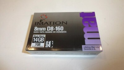 QQ5:  IMATION 8MM D8-160 DATA TAPE CARTRIDGE 14 GB-P/N: 45386