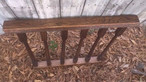 Architectural Salvage Wooden Steps Banister Section Repurpose DIY 28