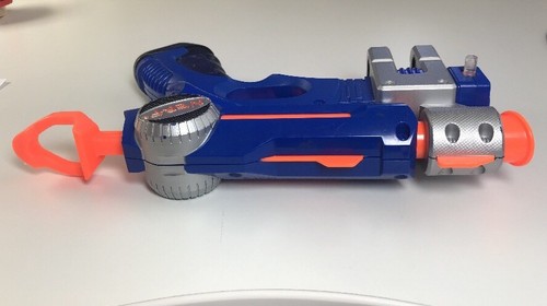 NERF Nite Finder Pullback Dart Blaster RARE (2003, Blue/Silver/Black)