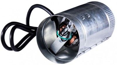 Hydro Crunch 100 CFM 4 In. Inline Duct Booster Fan For Indoor Garden Ventilation