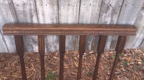 Architectural Salvage Wooden Steps Banister Section Repurpose DIY 28