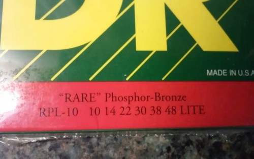 DR The Handmade Guitar String Rare Phosphor Bronze RPL-10 SEALED NEW