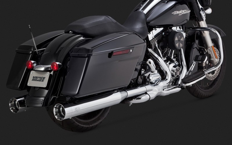 VANCE&HINES 4.5 OVERSIZE EXHAUST MUFFLERS HARLEY ELECTRA GLIDE ROAD