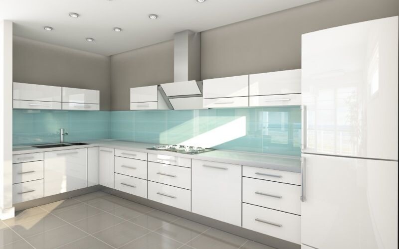 Acrylic High Gloss 19 mm Thick Slab Door 5 Kitchen Package