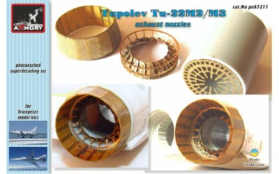 Armory 1/72 Tupolev Tu-22M2/M3 exhaust nozzles AR peA7211