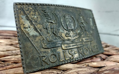 Retro Vintage ROLLS-ROYCE BELT BUCKLE Well Worn The Buckle Co.