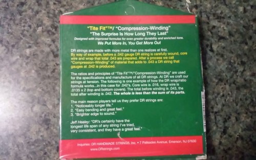 DR The Handmade Guitar String Rare Phosphor Bronze RPL-10 SEALED NEW