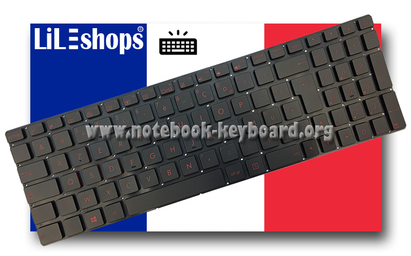 Clavier FranÃ§Ais Original Asus Rog G58j G58jm G58jw G58v G58vw SÃ©Rie Backlit
