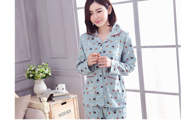 New Ladies Women Cute Teddy Bears Mint Top & Trousers Pyjamas Pajamas ladpj68 | eBay