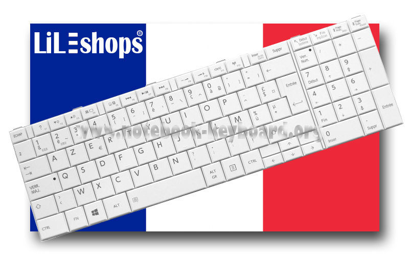 Clavier FranÃ§Ais Original Pour Toshiba Satellite (Pro) C855 C855d C875 C875d