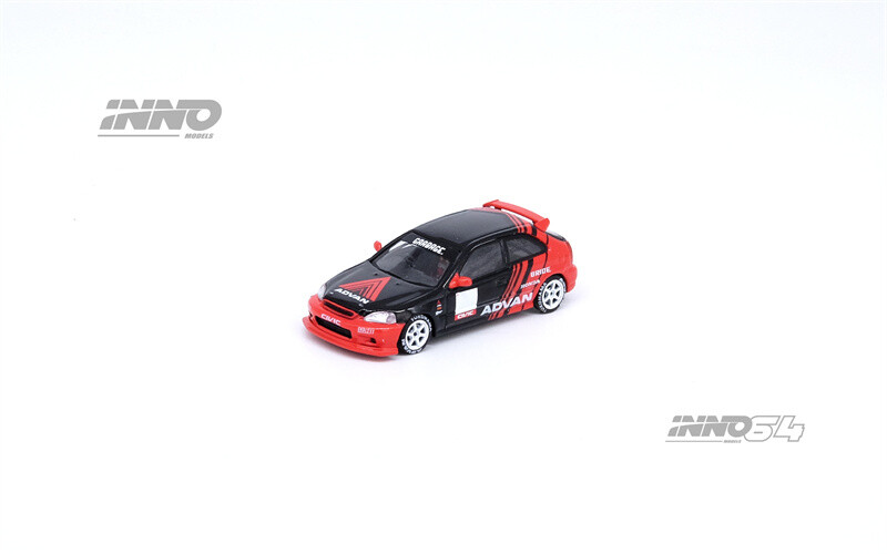 INNO 1:64 HONDA CIVIC TYPE-R EK9 ADVAN Livery Diecast Model
