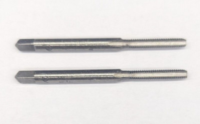 2 Ace 4 - 48 NF Hand Bottoming Taps CS Carbon Steel 3 Flute USA NOS #4-48 Bottom