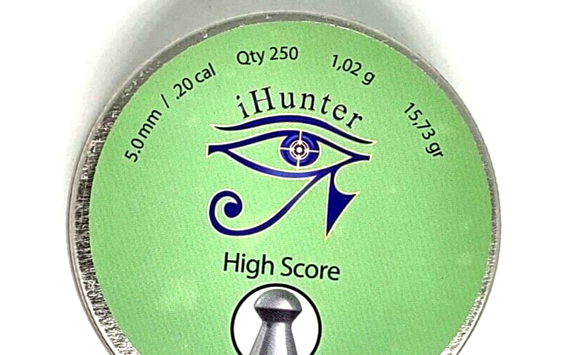 iHunter HIGH SCORE 250 Count DOMED 5mm .20 Caliber Pellets fit Sheridan Benjamin
