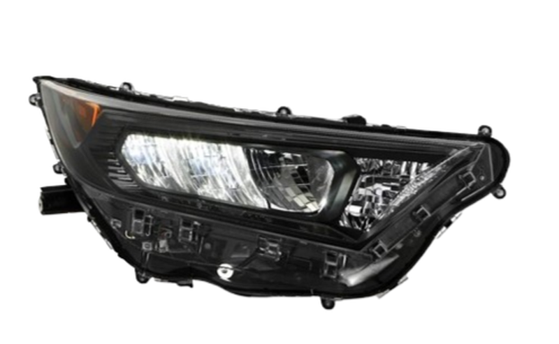 Black LED Headlight Passenger Right Side for 2019-2021 Toyota RAV4 LE Hybrid LE