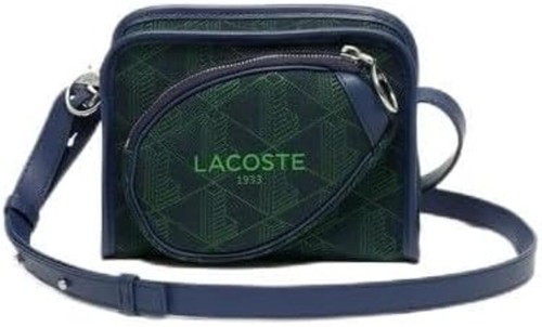 Lacoste] Heritage Canvas Jacquard Monogram Shoulder Bag