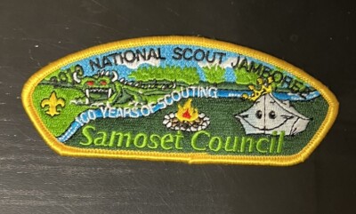 2010 NATIONAL BOY SCOUT JAMBOREE PATCH JSP SAMOSET COUNCIL BSA STRIP
