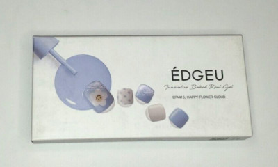 Edgeu Semi Cured Gel Nail Wraps EPA415 Happy Flower Cloud - Pedi [New & Sealed]
