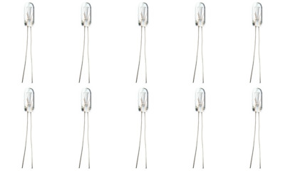 Box of 10 Bulbs #2182 / 2182D Lamp 14 V, 1.12 W, Wire Terminal Base, T-1.75