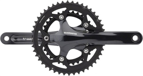 Shimano FC-R345-L Crankset - 175mm, 9-Speed, 50/34t, 5-bolt