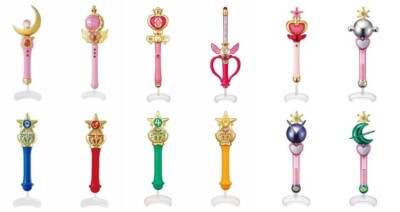 BANDAI Sailor Moon transformation rod and stick Part-1-3 set