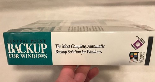 Central Point Backup For Windows 3.1 Version 7.2 Software New Sealed Package!