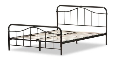 Platform Bed in Antique Bronze Finish [ID 3474053]