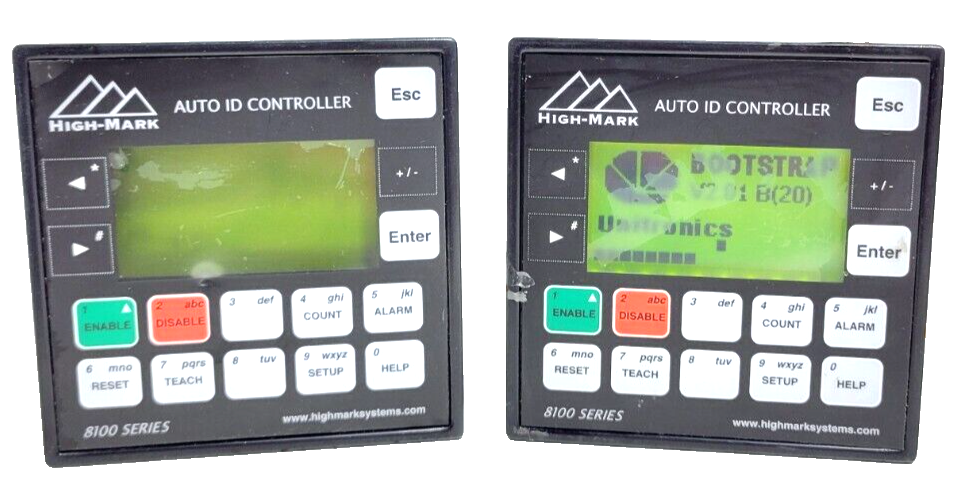 - High-Mark Auto ID Controller 8100 Series Model V120-22-T1 Used (LOT OF-2)