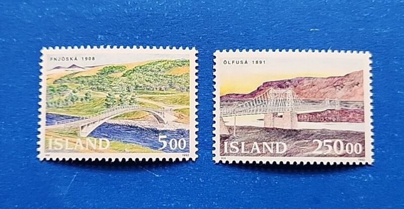Iceland Stamps, Scott 754-755 Complete Set MNH