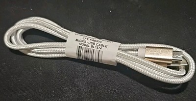 Wireless Gear 3ft Micro Usb Cable Fabric Cable.  GL