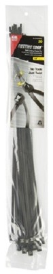 ECM, 40 Pack, 14'', Black, Self Cutting Cable Ties