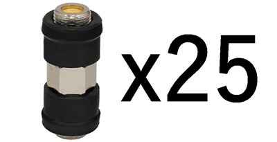 25 x F81 Female 3Ghz Outdoor Barrel RG6 TV Coax F Splice Connector Adapter Seal